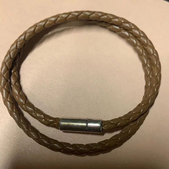 Ermenegildo Zegna レザーブレスレット イタリア製 Ermenegildo Zegna Blue Woven Leather Double Wrap Bracelet | eBay